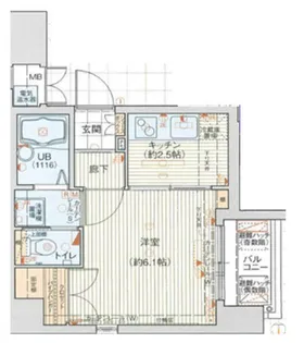エスライズ都島【3階】の間取り