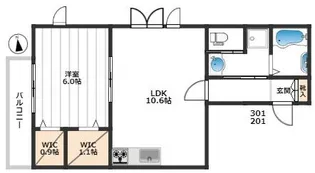 S-Court Oyaguchi【3階】の間取り