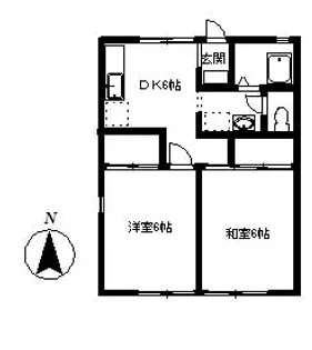 第二コーポヌクイ【1階】の間取り
