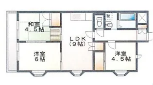 シャトー押部【3階】の間取り