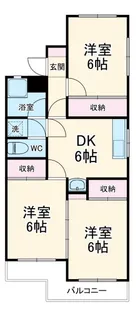 松栄マンションA【2階】の間取り