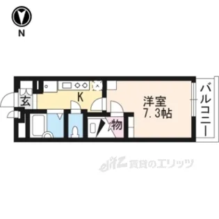 レオパレスバレーリバー【2階】の間取り
