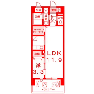 エテルノ ソーレ【1階】の間取り