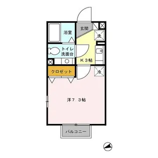 ジュネス・モナリエ【2階】の間取り