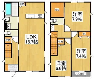東京都練馬区南大泉6【一戸建】の間取り