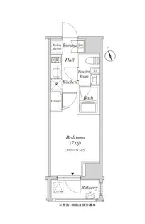 カーサスプレンディッド虎ノ門【5階】の間取り