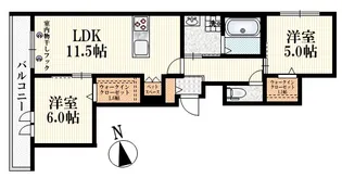 東京都杉並区阿佐谷北6【マンション】の間取り