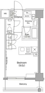 ザ・パークハビオ住吉【2階】の間取り