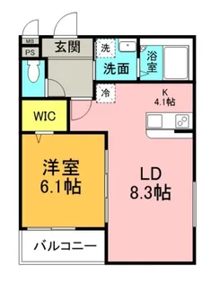 グランメゾンゆずり葉I番館【1階】の間取り