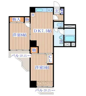 チサンマンション第三仙台【9階】の間取り