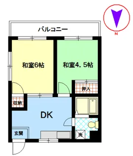 神奈川県川崎市幸区鹿島田3【マンション】の間取り