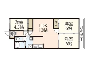 ヘルックワセダ【4階】の間取り
