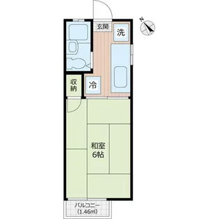 神奈川県大和市西鶴間2【アパート】の間取り