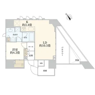 ヴァントヌーベル代々木【4階】の間取り