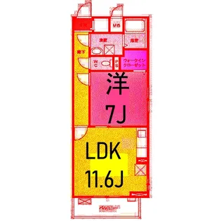 セントラル ヴィレッジII【2階】の間取り