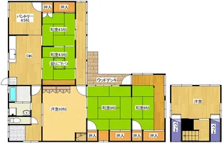 岡山県玉野市玉原2【一戸建】の間取り
