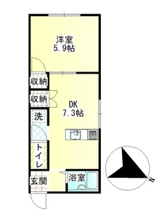 メゾン山中【2階】の間取り