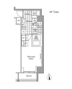 東京都江東区深川2【マンション】の間取り