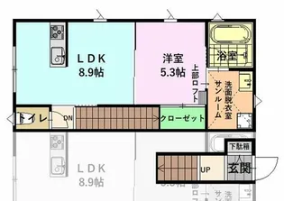 Garden One(ガーデンワン)【2階】の間取り
