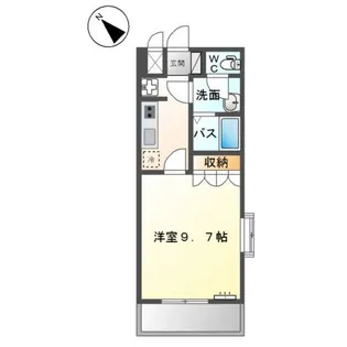 ジャルディニエールA【2階】の間取り