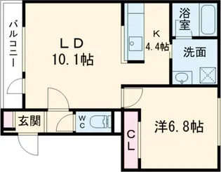 アルグレース北彩都【3階】の間取り