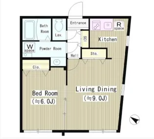 東京都目黒区中町2【マンション】の間取り