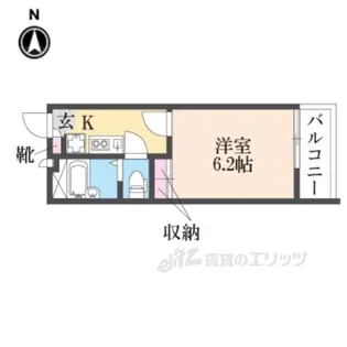 レオパレスカサグランデ【2階】の間取り