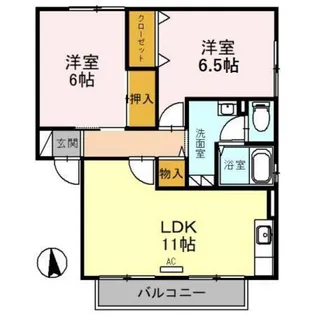 カーサ・メルベーユ【1階】の間取り