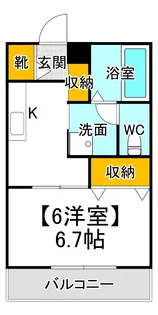 スターハイツ【2階】の間取り