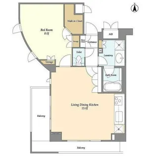 オーキッドレジデンス神楽坂【3階】の間取り