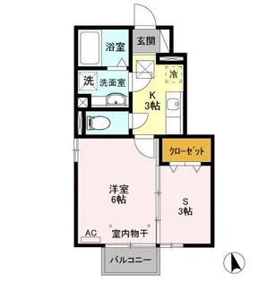 グランモアプラージュ【1階】の間取り