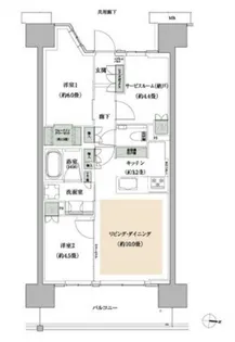 東京都江東区亀戸9【マンション】の間取り