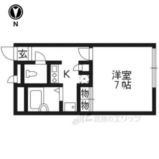 レオパレス万帖敷KKT【2階】の間取り