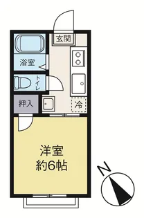 山手ハイツ【1階】の間取り