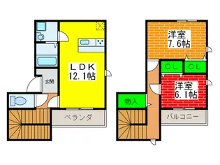 サルフレア【1階】の間取り