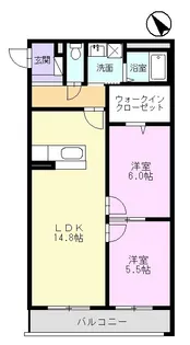 プレステージ坂本【1階】の間取り