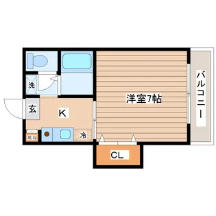 ジョイフル荒町【3階】の間取り