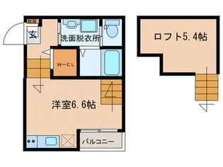グルージャ黒門【2階】の間取り