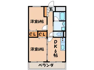 エスポワ-ル みち【1階】の間取り