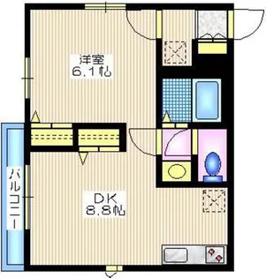 エール コリーヌ【2階】の間取り