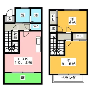 愛知県知多郡阿久比町陽なたの丘2【一戸建】の間取り