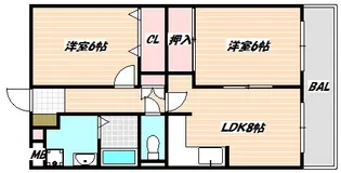 千葉県船橋市藤原1【マンション】の間取り