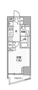 シーズンフラッツ大井町【5階】の間取り