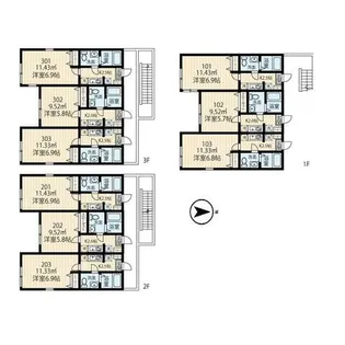 西谷新築【1階】の間取り