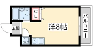 東明マンション江坂【2階】の間取り