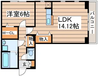 サゥーヂビバ荒井【3階】の間取り