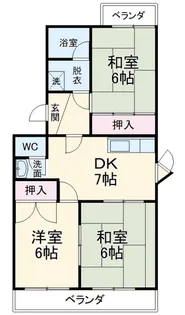 メゾン・ド・ラ・パレット【2階】の間取り