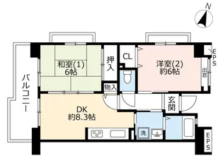 UR芦花公園【4階】の間取り