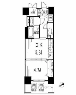 メインステージ浅草【5階】の間取り