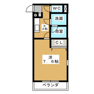 サニーコート松軒【2階】の間取り